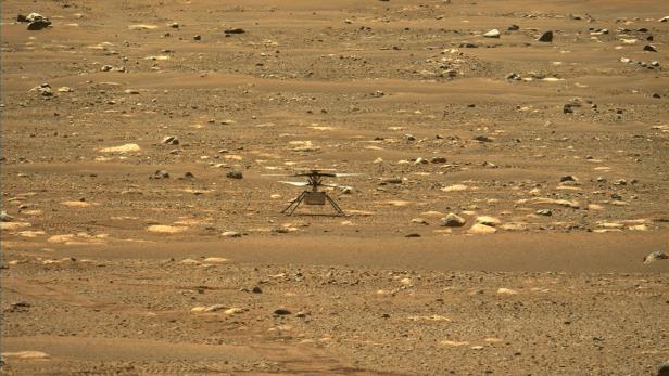 NASA Ingenuity Mars Helicopter on Mars