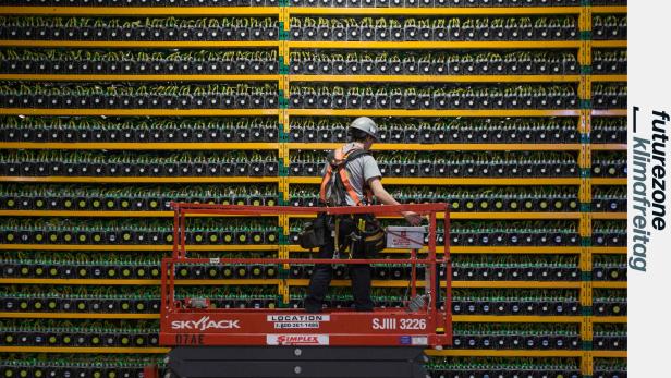 Für Bitcoin-Mining werden riesige Rechner-Farmen betrieben. Finanziell zahlt sich das aus, allerdings weniger für das Klima