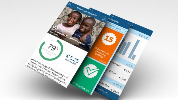 Mit der Hilfreich App wollen Erste Bank und Sparkassen junge Spender ansprechen