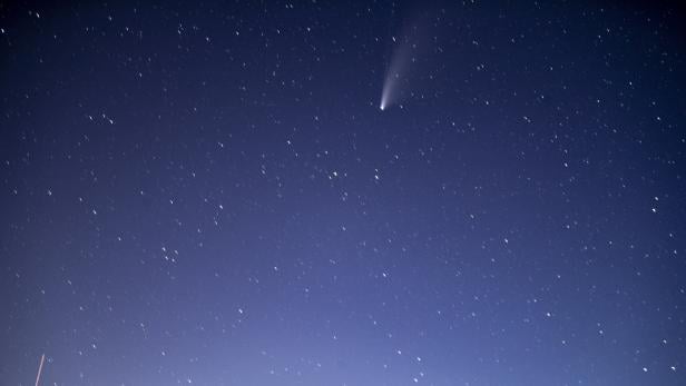 Comet NEOWISE Above Nothern America