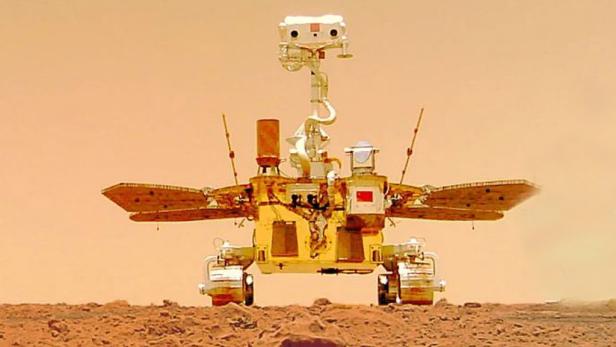Ein Jahr lang war der chinesische Rover am Mars unterwegs. 