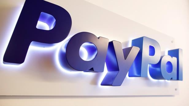 FILE PHOTO: The PayPal logo is seen at a high-tech park in Beersheba