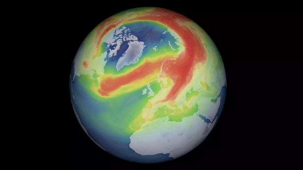 Gigantisches Ozonloch über der Arktis im Frühjahr 2020