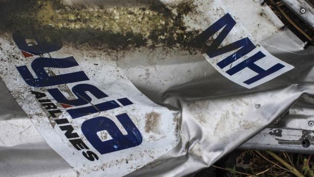 Ein Wrackteil des Malaysia-Airlines-Fluges MH17