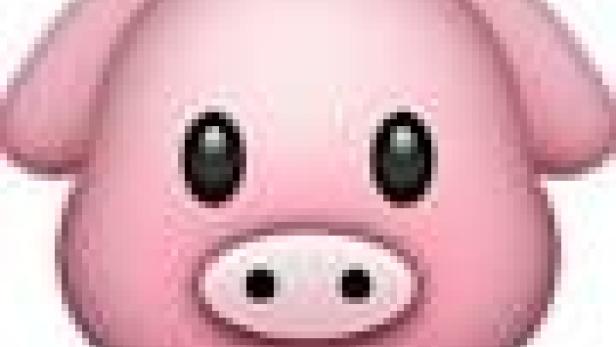 Das Schwein-Emoji.