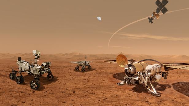 Diese Raumfahrzeuge werden mitwirken, die Mars-Gesteinsproben der NASA zurück zur Erde zu bekommen.