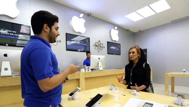 Eine Kopie eines Apple Stores in Teheran - nach wie vor hat Apple keinen offiziellen Shop in Iran
