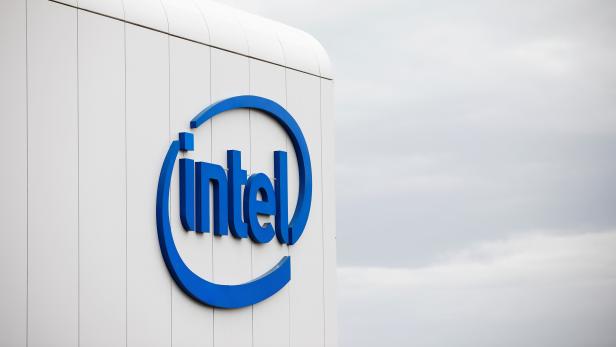 FILE PHOTO: U.S. chipmaker Intel Corp's logo is seen on their "smart building" in Petah Tikva, near Tel Aviv