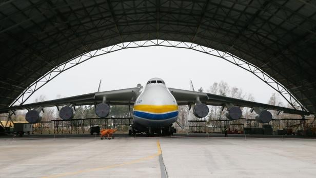 An-225 aircraft in Gostomel airport near Kiev.