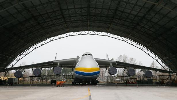 An-225 aircraft in Gostomel airport near Kiev.
