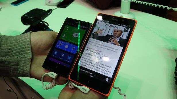 Nokias erste Android-Phones wurden in Barcelona am Montag vorgestellt