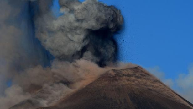 Mount Etna volcano erupts