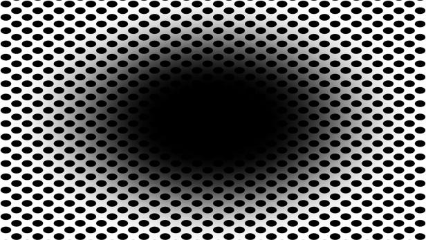 Die Illusion des Schwarzen Lochs funktionierte bei 86 Prozent der Testpersonen.