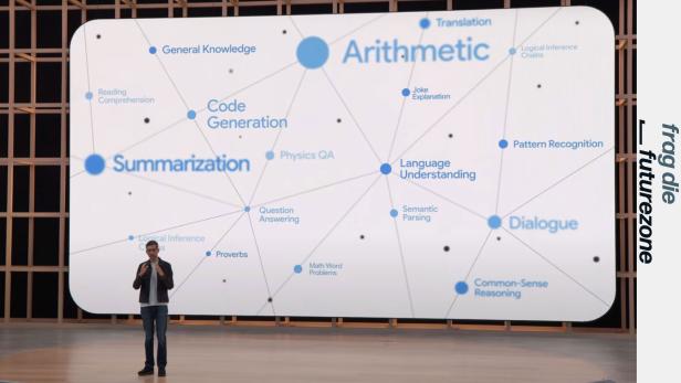 Google-CEO Sundar Pichai bei Präsentation der Sprach-KI LaMDA