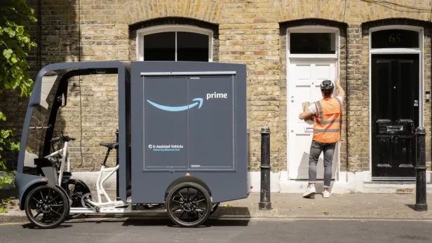Amazon setzt in London E-Lastenräder ein.