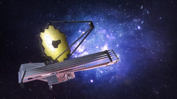 Das James Webb Teleskop fand in einer jungen Galaxie eine große Menge Kohlenstoff.