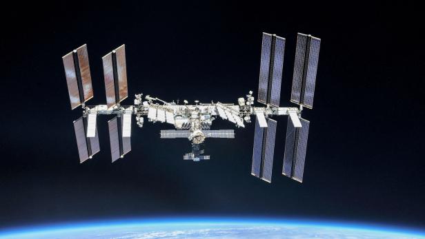 FILE PHOTO: ISS photographed by Expedition 56 crew members from a Soyuz spacecraft after undocking