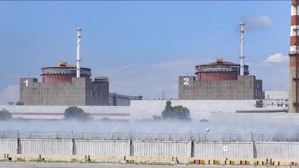 Die Ukraine vermeldet, Russland habe das Atomkraftwerk Saporischschja vermint. 