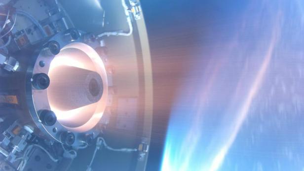 So könnte ein Rotating Detonation Engine (RDE) für Raketen aussehen.
