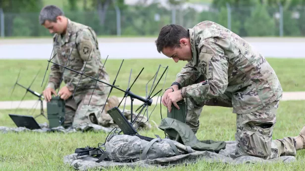 US-Soldaten bei einem Trainingsmanöver.
