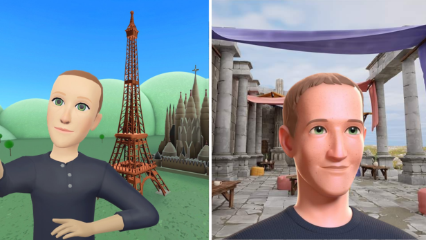 Avatar von Mark Zuckerberg in Horizons Worlds vor und nach Spott über die Qualität der Grafik