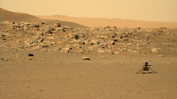 Der Mars-Helicopter Ingenuity erwacht aus seinem Winterschlaf.