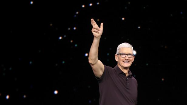 Apple-CEO Tim Cook bei der Präsentation des iPhone 14