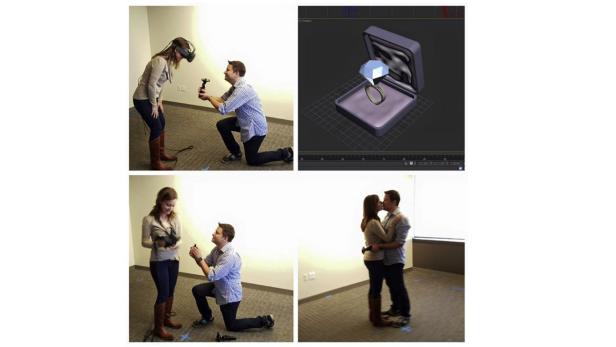 Kelly Tortorice bekam überraschend bei einer Demonstration von HTC Vive einen virtuellen Ring, gefolgt von einem realen Heiratsantrag