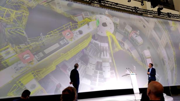 Präsentation eines virtuellen Modells vom Kernfusionsreaktor ITER beim Siemens Business Media Day 2022