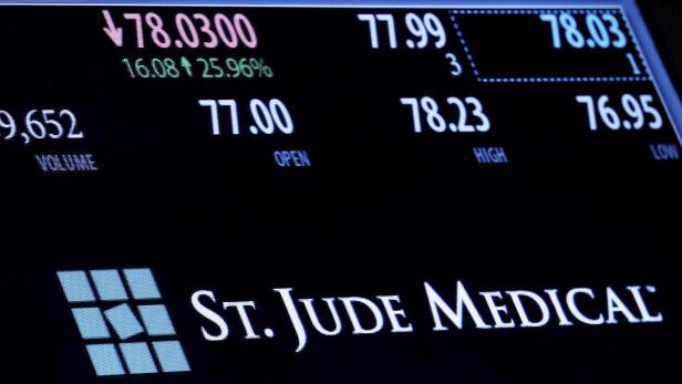 St. Jude Medical erlitt an der New Yorker Börse einen Kursverfall