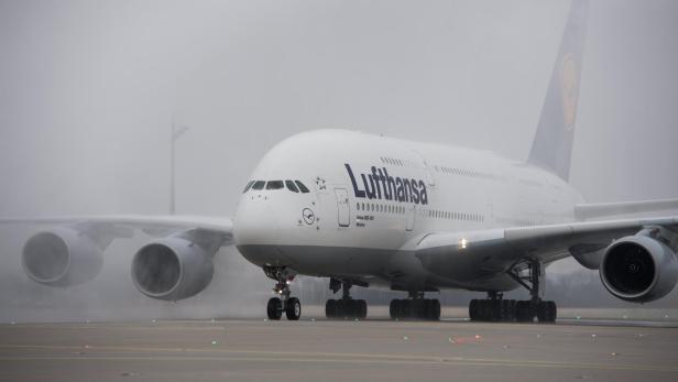Airbus A380 stationed in Munich