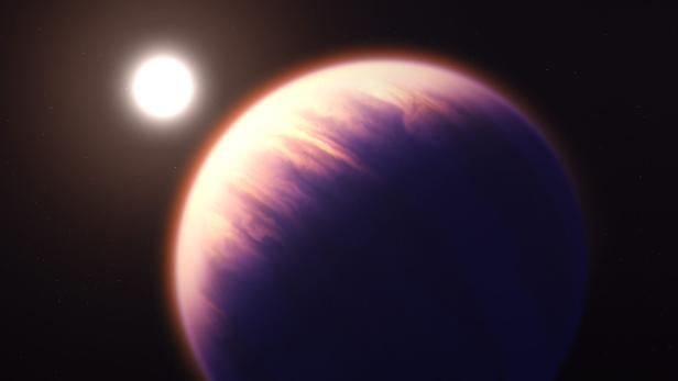 Illustration der NASA: So könnte der Exoplanet WASP-39 aussehen.