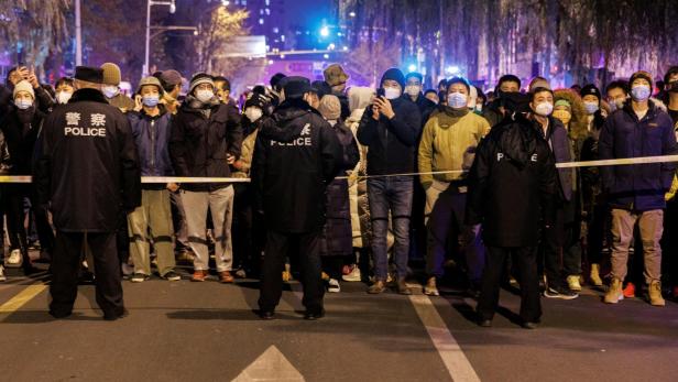 In China werden Proteste gegen die Lockdown-Politik abgehalten.