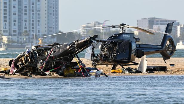 Four dead after two helicopters collide on the Gold Coast, Australia