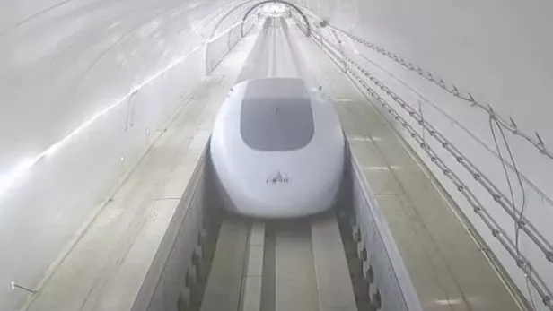 In der Hyperloop-kkapsel sollen auch Personen transportiert werden.