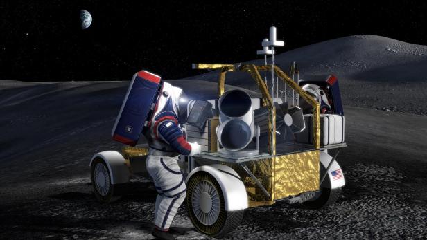 So könnte das Lunar Terrain Vehicle aussehen, das von AVL mitentwickelt wird und im Rahmen der Artemis-Missionen am Mond eingesetzt werden soll
