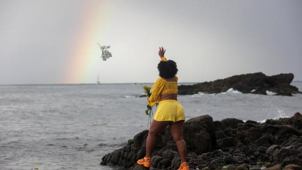Followers of the Afro-Brazilian religion Umbanda pay tribute to Yemanja, goddess of the sea