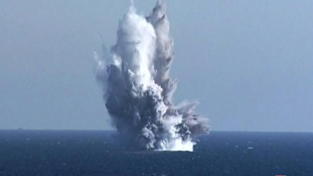 Nordkorea testete einen nukleare Unterwasserdrohne.