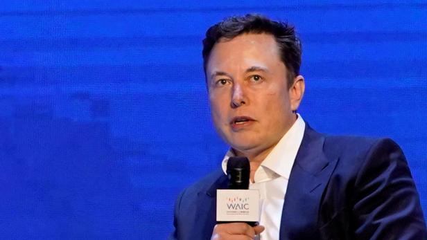 FILE PHOTO: Tesla Inc CEO Elon Musk attends the World Artificial Intelligence Conference (WAIC) in Shanghai