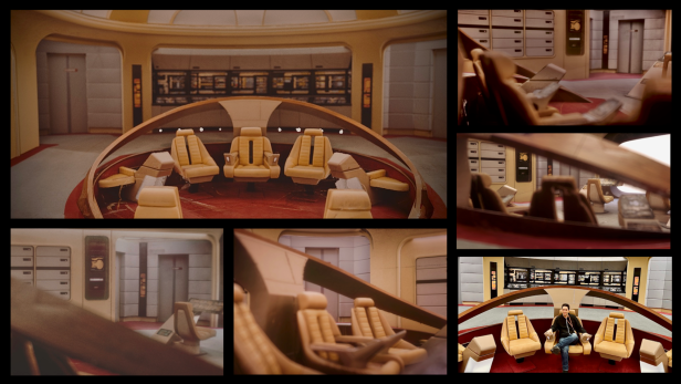 Die Brücke aus dem Raumschiff Enterprise von Star Trek: Next Generation