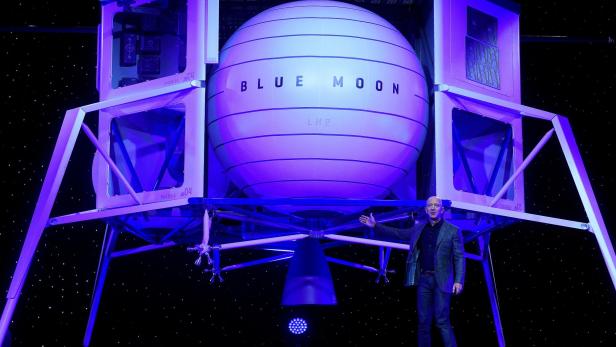 Mondlander Blue Moon mit Jeff Bezos