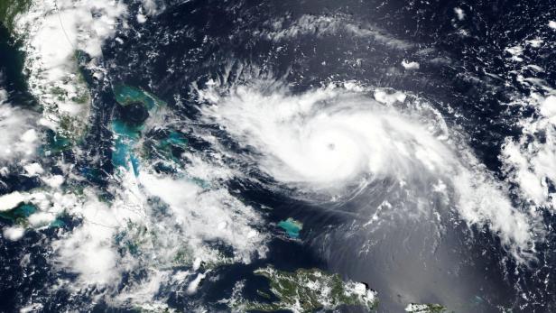 FILE PHOTO: Hurricane Dorian approaches the coast of Florida