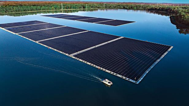 Schwimmende Solarfarm in New Jersey
