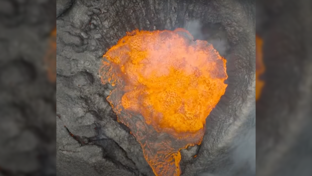 Drohnenvideo zeigt Vulkanausbruch aus nächster Nähe