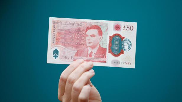 Alan Turing auf einer Banknote
