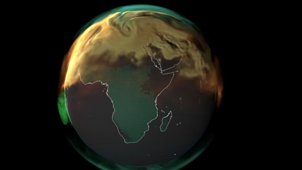 So würde die Erde aussehen, wenn man CO2-Emissionen sehen könnte
