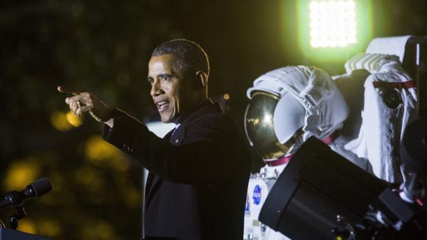 Barack Obama bei der Astronomie-Nacht im Weißen Haus