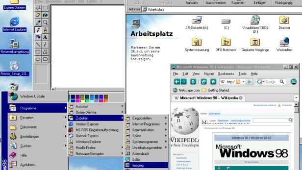 Der Support für Windows 98 wurde im Jahr 2006 offiziell beendet. 