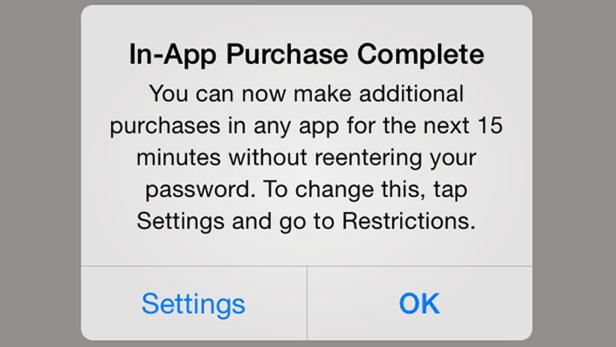 Dieses Pop-Up warnt iOS 7.1-Nutzer vor unbeabsichtigten In-App-Käufen