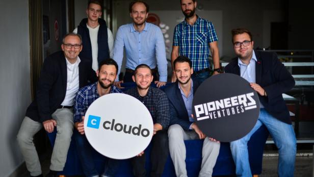 Die Teams von Pioneers Ventures und dem Start-up Cloudo